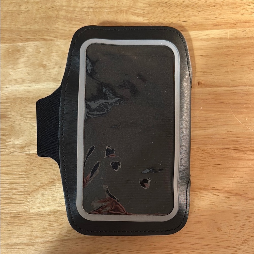 Black and Gray Armband Phone Holder